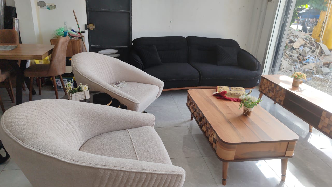 Ensemble fauteuil salon avec 4 pièces