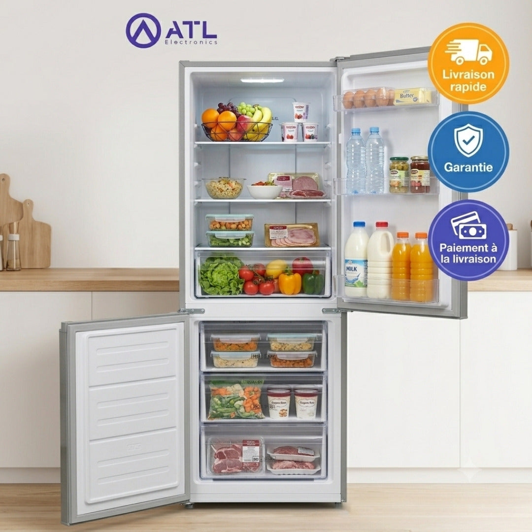 Réfrigérateur Combiné ATL-2C230 – 185 Litres