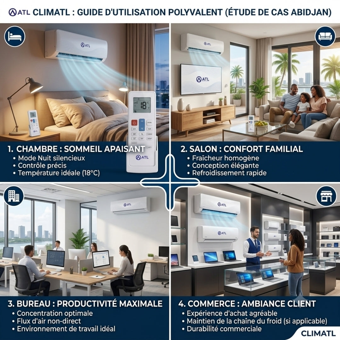 Climatiseur ATL Inverter 1,5 CV 12000 BTU | ATL-12ACW_INV
