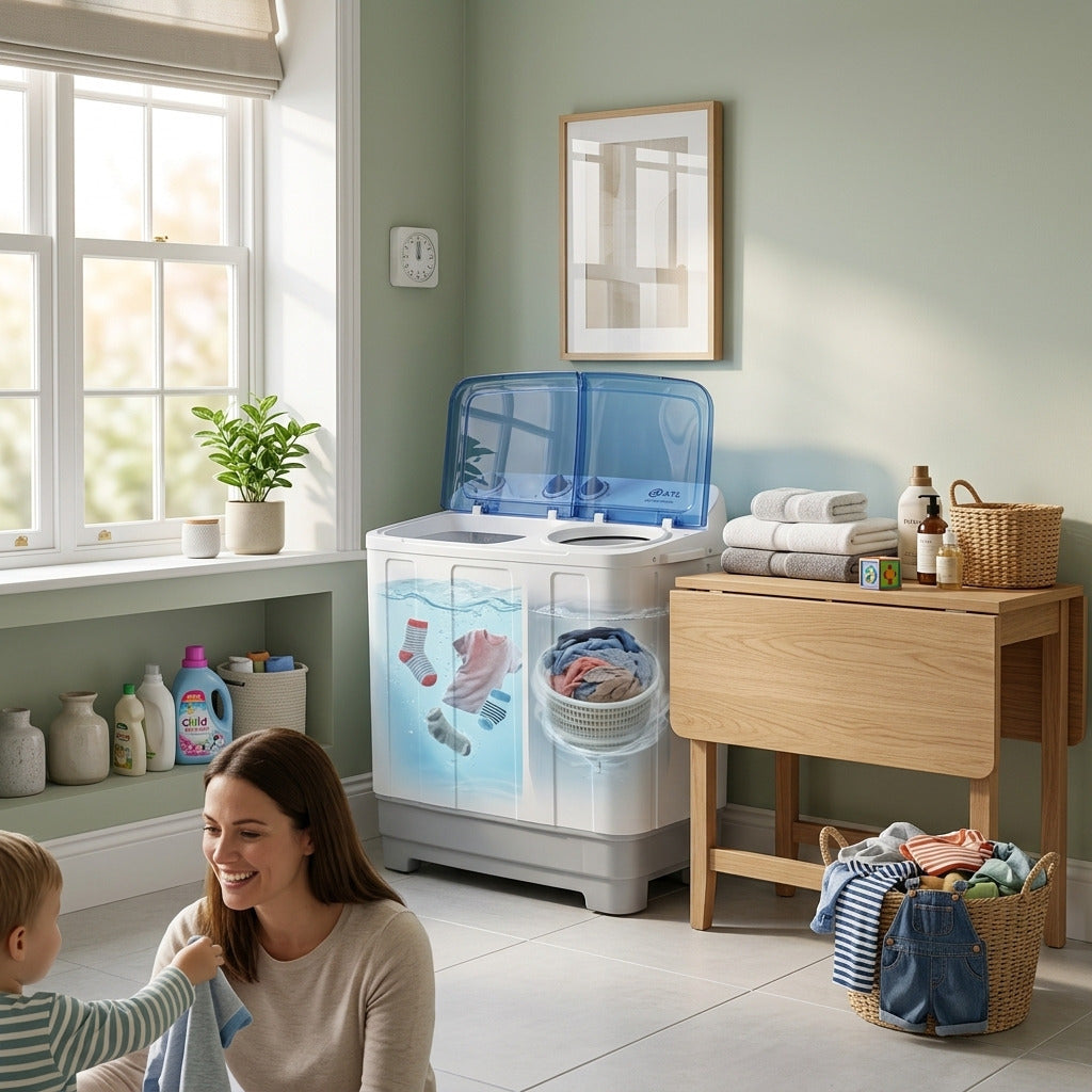 Machine à laver 15 kg semi-automatique ATL – Twin Tub – ATLWM-XPB150