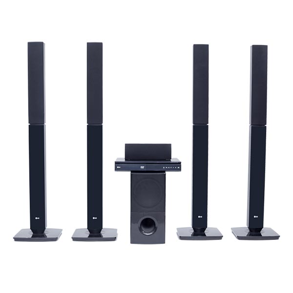 SYSTEME HOME CINEMA 330W 5.1 CANAUX HAUT PARLEURS JERSEY CAISSON DE BASSES FRONT FIRING LG
