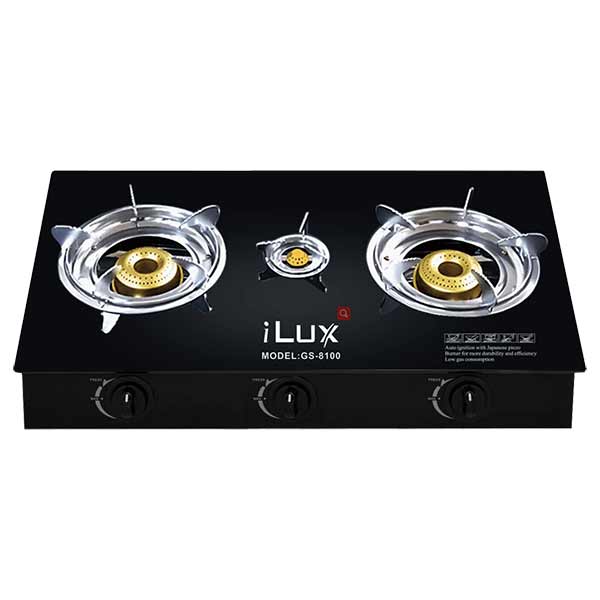 RECHAUD A GAZ VITRE ALLUMAGE AUTOMATIQUE ILUX GS-8100 GARANTIE : 6 MOIS