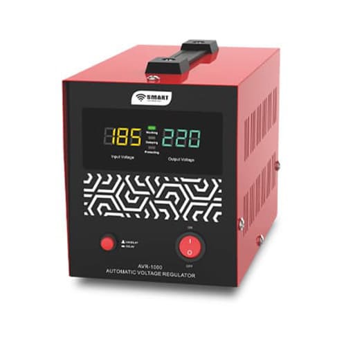 SMART TECHNOLOGY STABILISATEUR AVR-1000 - 1000 VA - ROUGE