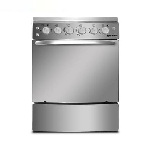 GAZINIERE INOX 4 FEUX- DOUBLE FOUR -ALLUMAGE AUTOMATIQUE SMART TECHNOLOGY (STC-6060C)