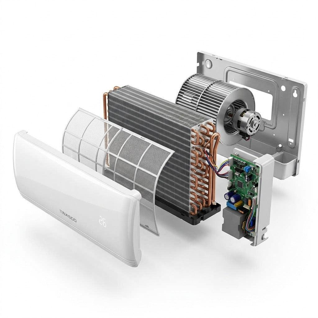 Nasco Split 1.5CV – R-410- Garantie 06 Mois