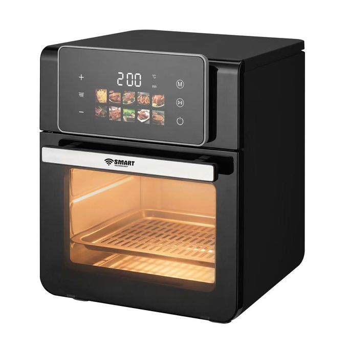 Smart Air Fryer Four 10L (STPE-886W) – Écran Tactile LED, Sans Huile – Noir
