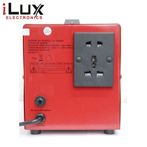 Ilux Stabilisateur 2000W – Affichage Numérique – Régulateur De Tension Automatique