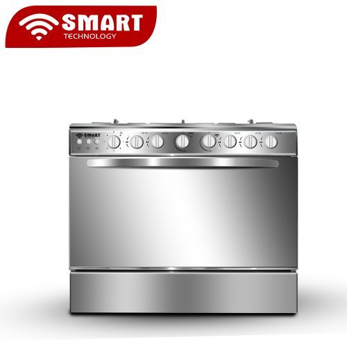Gazinière 5 Feux SMART TECHNOLOGY Avec Four - STC-9060C - 90 X 60 Cm - Inox - Garantie 3Mois