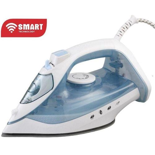 SMART TECHNOLOGY Fer À Repasser À Vapeur Smart (STPFR-5101) -Bleu-claire/Blanc- Avec Gobelet de remplissage / Semelle Anti Adhésive /2200W/ 280ml/