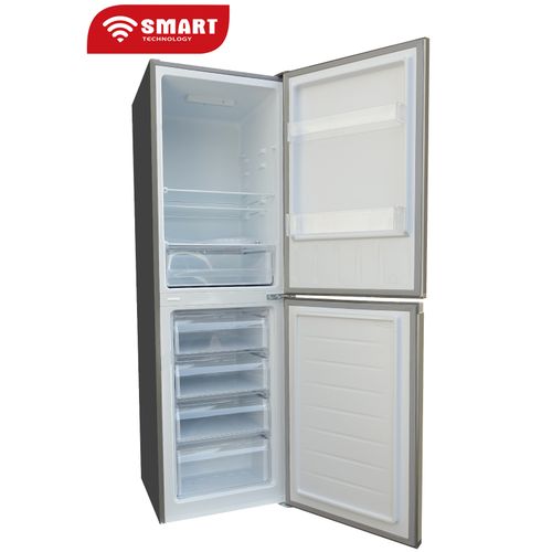 SMART TECHNOLOGY Réfrigérateur Combiné - STCB-304M- 253 Litres - Inox - 03 Mois De Garantie