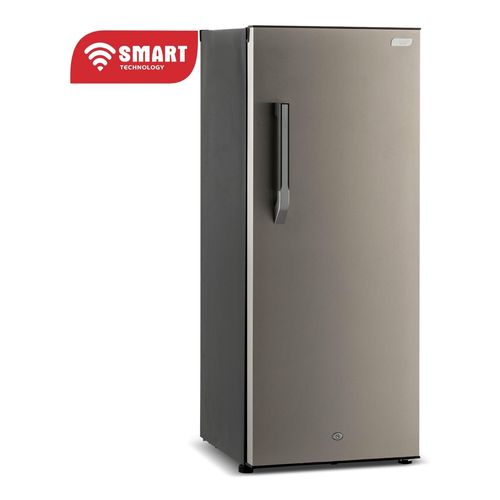 SMART TECHNOLOGY Congélateur Vertical Smart 220L (STCD-328) – Design Gris Élégant avec 6 Tiroirs, Poignée raffinée, Système de Verrouillage par Clé, Grille à l'arrière et Garantie 03 Mois.