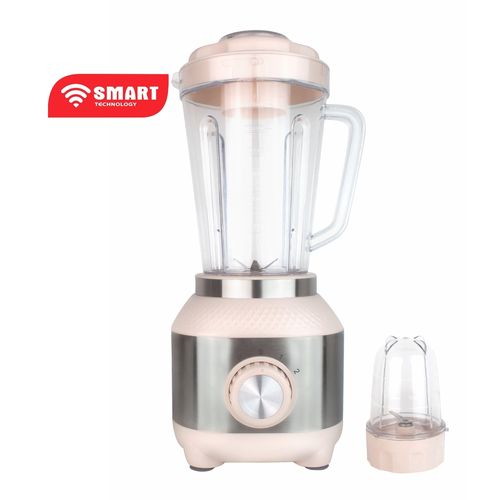 SMART TECHNOLOGY Blender Incassable STPE-3636ILC - 350 W – 1.5 Litres- Mélangeur 2 En 1 Avec Broyeur- Couleur Crème-
