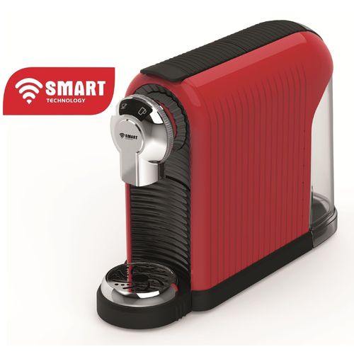 SMART TECHNOLOGY Machine à Café à Capsules (STPE-2541A) - 0,8L - 1260W - Rouge - Garantie 3 mois