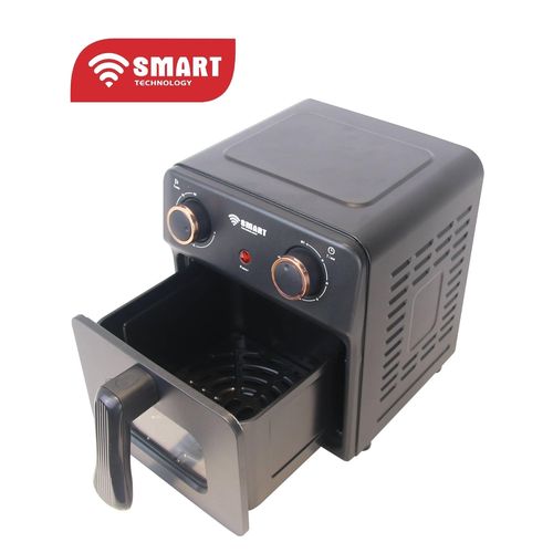 SMART TECHNOLOGY Friteuse Sans Huile Multifonctions (STPE-884F) -5L-1400W-AIR FRYER-Noir/