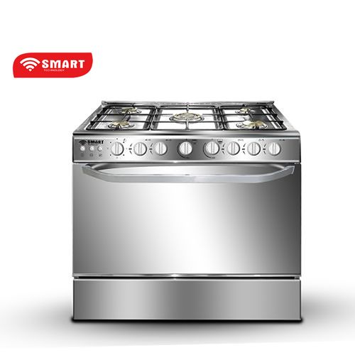 Gazinière 5 Feux SMART TECHNOLOGY Avec Four - STC-9060C - 90 X 60 Cm - Inox - Garantie 3Mois