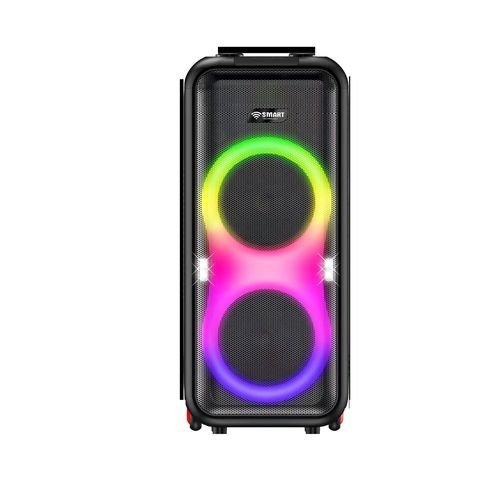 SMART TECHNOLOGY Haut-Parleur Rechargeable -STHP-0100E -1000W- 2x10'' – Bluetooth – USB – AUX – 2xMicros – Télécommande – Noir
