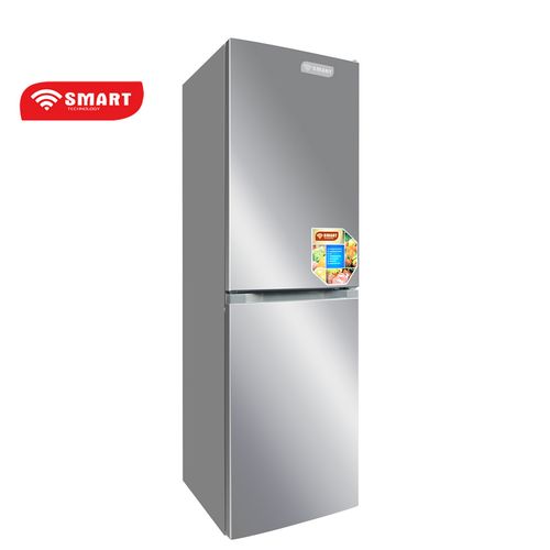 SMART TECHNOLOGY Réfrigérateur Combiné - STCB-304M- 253 Litres - Inox - 03 Mois De Garantie
